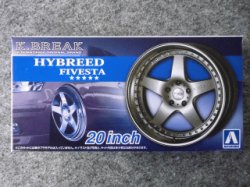 画像1: アオシマ 1/24 ザ チューンドパーツシリーズ No.100 K-BREAK ハイブリード ファイブスタ ２０インチ