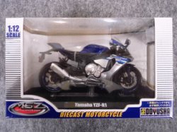 画像1: 童友社　塗装済み完成品　ダイキャストモーターサイクル  ＹＡＭＡＨＡ ＹＺＦ-Ｒ１　ブルー