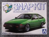 アオシマ 1/32 楽プラ スナップキット No.11-GNトヨタ スプリンタートレノ (ハイテックツートン)