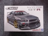 アオシマ 1/24 ザ チューンドカーシリーズ No.50 Ｃ-ＷＥＳＴ BNR34 スカイライン ＧＴ-Ｒ'０２(ニッサン)