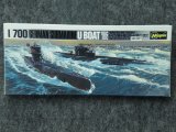 ハセガワ 1/700 WLシリーズ No.901 ドイツ潜水艦 Ｕ-ボート ７型Ｃ/９型Ｃ