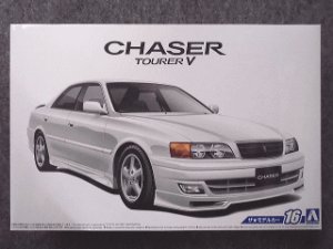 画像1: アオシマ 1/24 ザ モデルカーシリーズ No.16 トヨタ JZX100 チェイサーツアラーＶ'９８ (1)