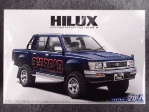 画像1: アオシマ 1/24 ザ モデルカーシリーズ No.20 トヨタ LN107 ハイラックスピックアップ ダブルキャブ ４ＷＤ'９４ (1)