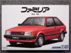 画像1: アオシマ 1/24 ザ モデルカーシリーズ No.80 マツダ BD ファミリア ＸＧ'８０ (1)