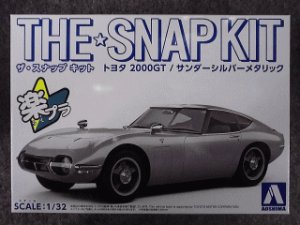 画像1: アオシマ 1/32 ザ スナップキットシリーズ No.05-C トヨタ ２０００ＧＴ/サンダーシルバーメタリック (1)