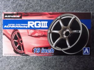 画像1: アオシマ 1/24 ザ チューンドパーツシリーズ No.34 アドバンレーシング ＲＧIII １９インチ (1)