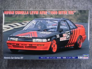 画像1: ハセガワ 1/24 ヒストリックカーシリーズ No.37 アドバン カローラ レビン AE92 “1989 インターTEC” (1)