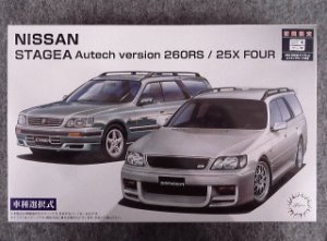 画像1: フジミ 1/24 インチアップシリーズ No.ID-147  ＮＩＳＳＡＮ ステージア  Ａｕｔｅｃｈ Ｖｅｒｓｉｏｎ ２６０ＲＳ/２５Ｘ ＦＯＵＲ (1)