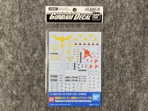 画像1: バンダイ ガンダムデカール   No.023 ＭＧ 逆襲のシャア用 (1)