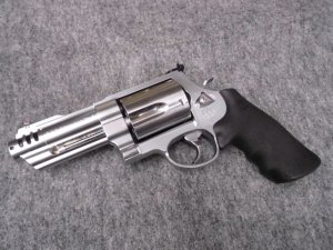 画像1: （１８歳以上用）タナカ ガスガン Ｓ＆Ｗ Ｍ５００ ３+１インチ ステンレスフィニッシュ Ｖｅｒ.２ (1)