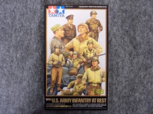 画像1: タミヤ 1/48 ＭＭシリーズ No.32552 WWII アメリカ歩兵前線休息セット (1)